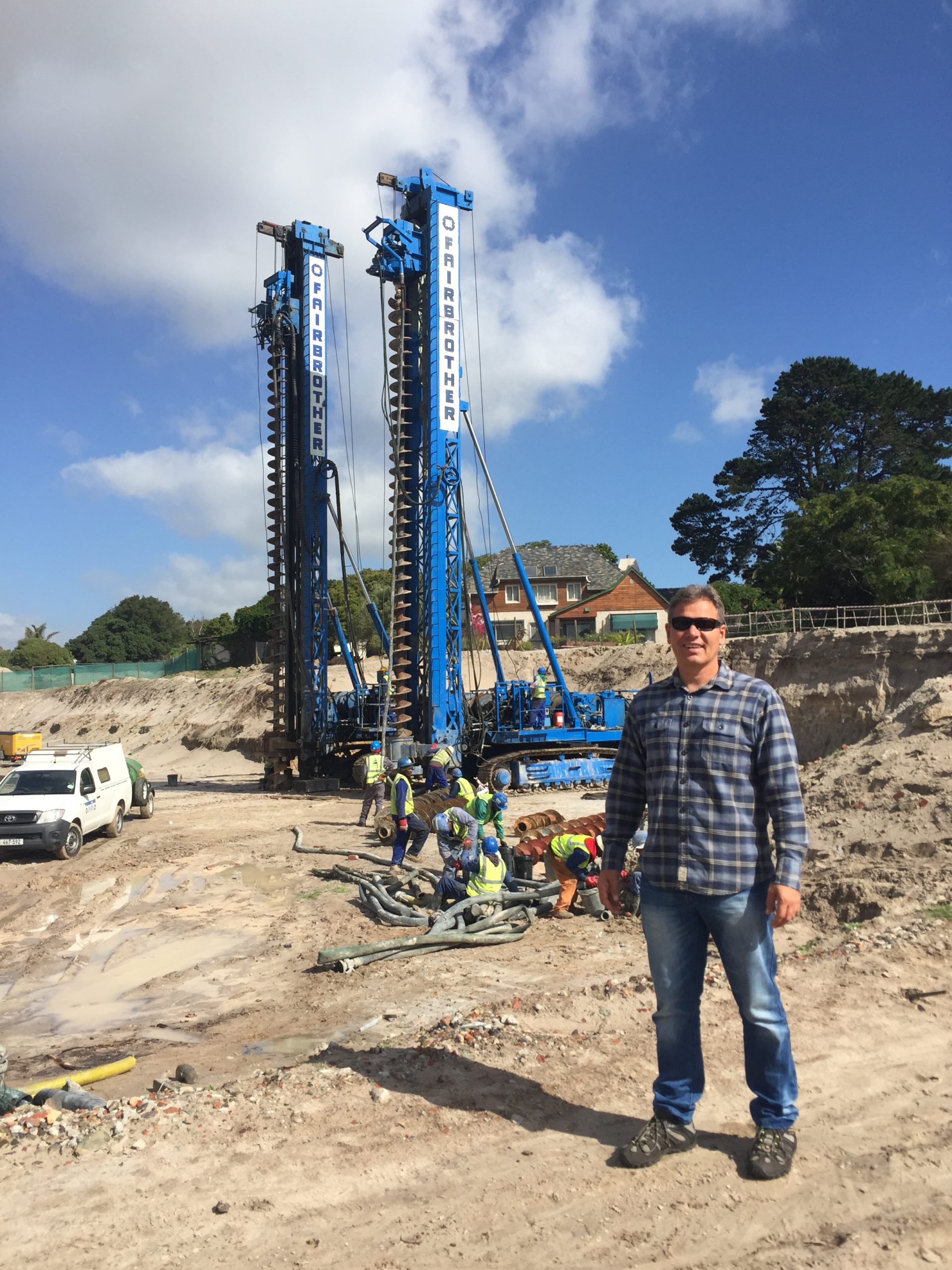 Corne Fourie on site
